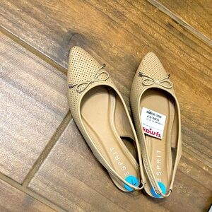 Esprit Women's Beige Perforated Flats